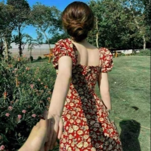 Váy Tay Bồng Hoa Nhí Tiểu Thư Sang Chảnh V217 - Haka Mây