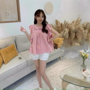 Set Đùi Thêu Nữ Tính Dịu Dàng V490 - Haka Mây