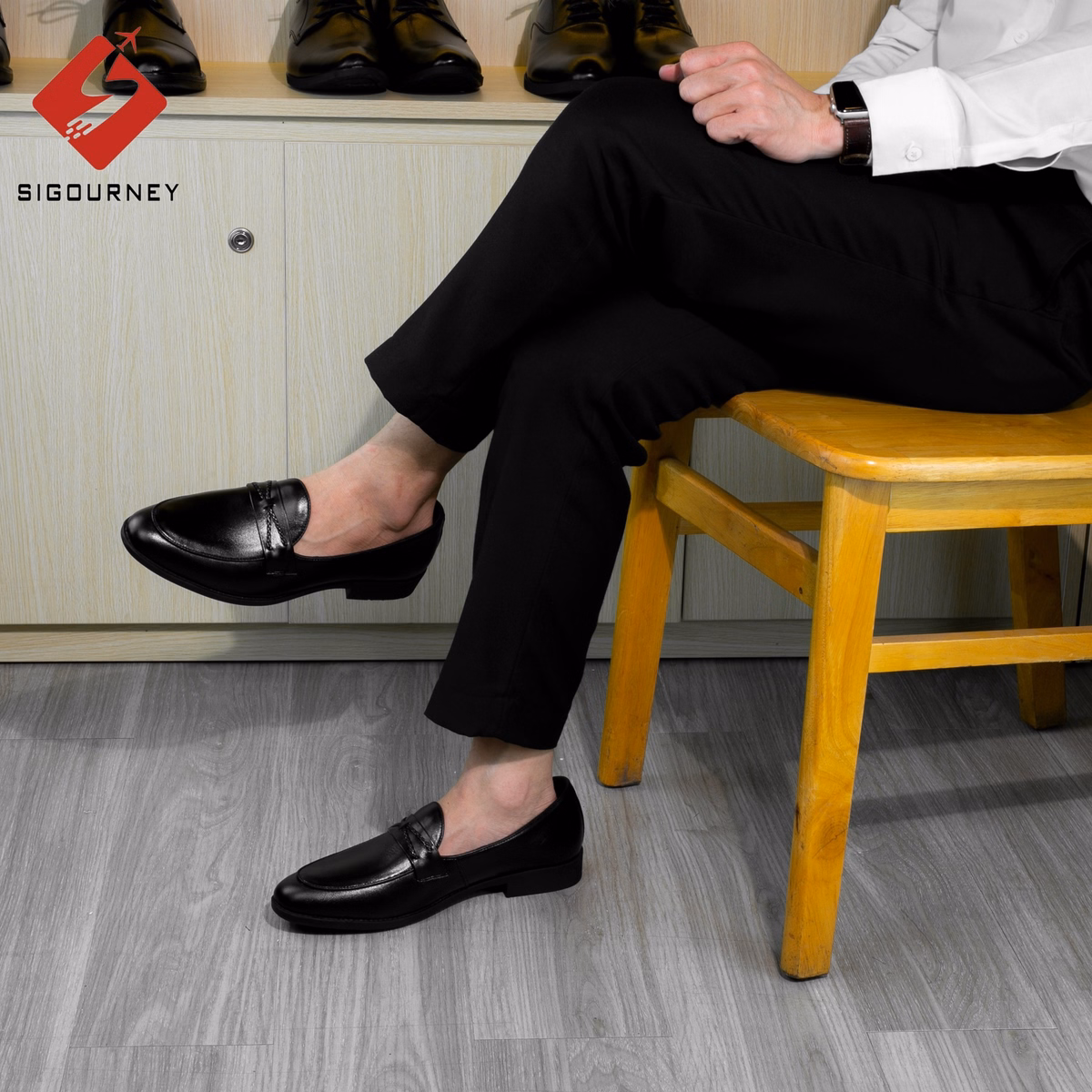 Giày Lười Nam Da Bò Sig-11 - Sigourney - Ảnh 9