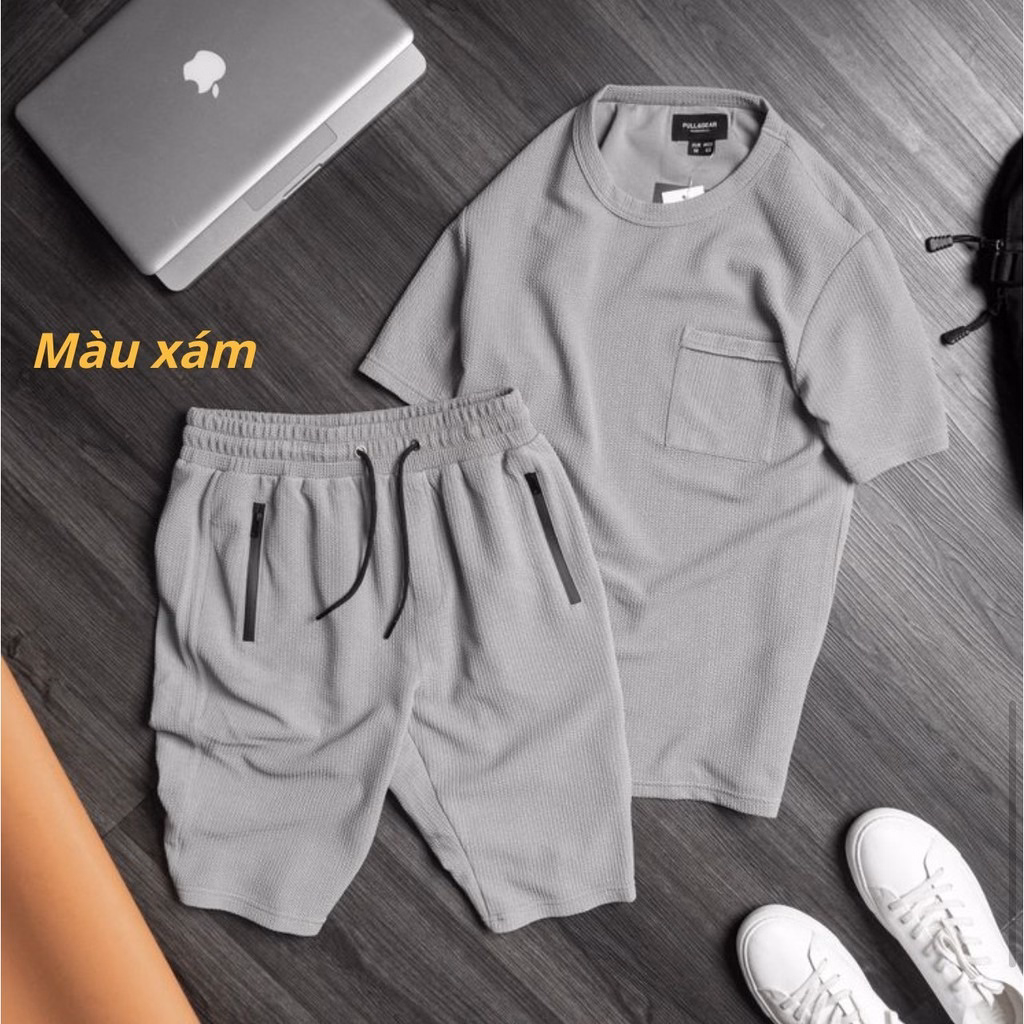 Bộ Quần Áo Thể Thao Nam Cộc Tay Chất Cotton Xốp Thái Mềm Mịn Thoáng Mát Mặc Nhà Đi Chơi Tj05 - Tomijun.Vn - Ảnh 3