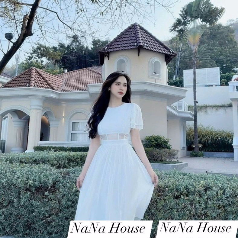Đầm Voan Xòe 2 Lớp Có Mút Cổ Tròn Dd501 - Nana House - Ảnh 3