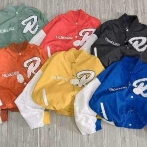 Áo Khoác Dù Nữ From Lửng Croptop In Chữ R Kiểu Bomber Tp937 - Golden Dream