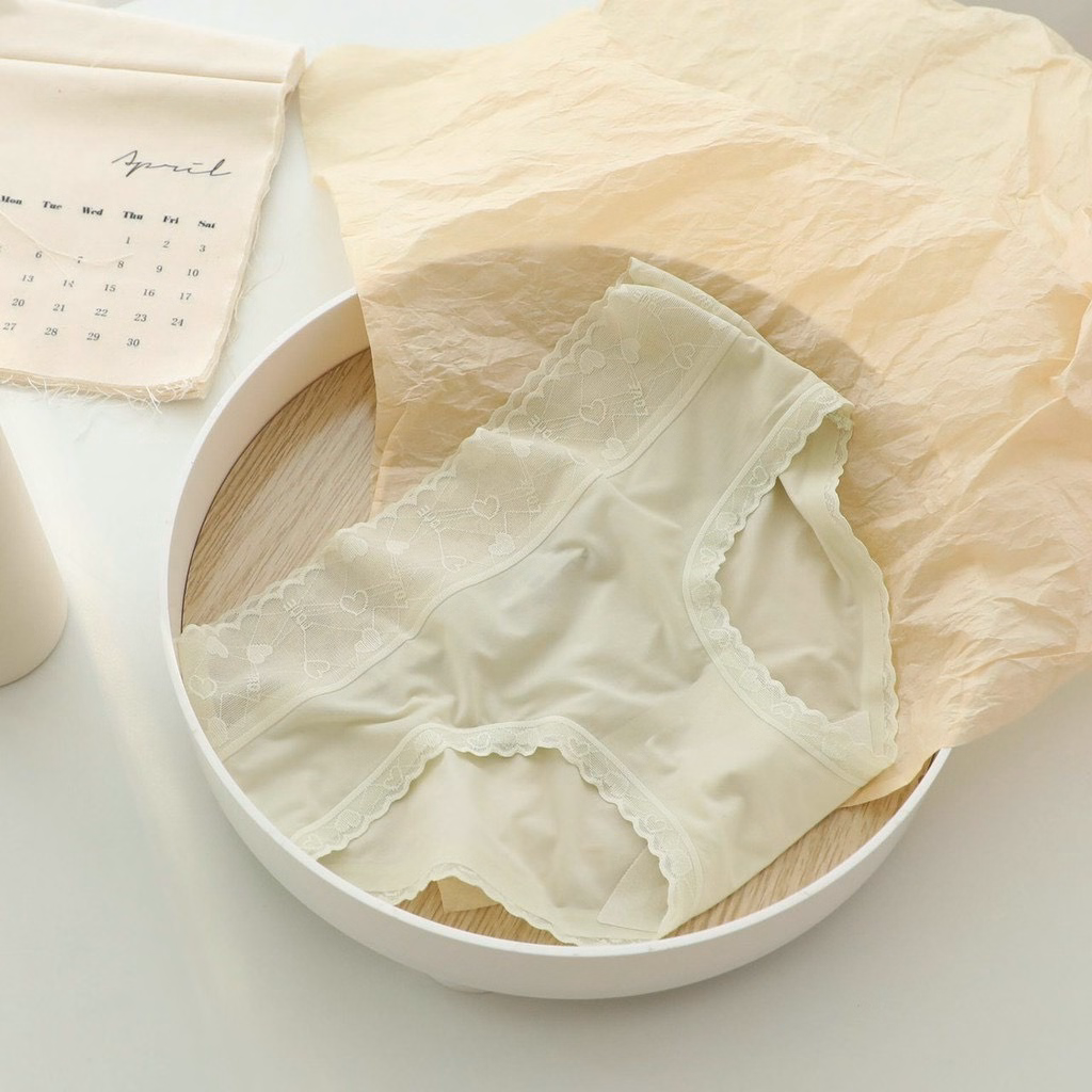 Set 5 Quần Lót Lụa Lạnh Cạp Cao Kháng Khuẩn Tim Không Lộ Viền Cao Cấp - Size M - Giao Màu Ngẫu Nhiên - Vanass - Ảnh 10