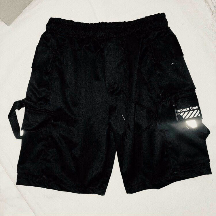 Quần Short Nam Kaki Túi Sọc Chéo Hộp Phản Quang Phối Dây Co Giãn - Ausa House - Ảnh 8