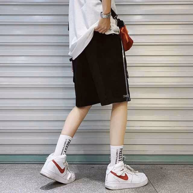 Quần Short Nam Kaki Phối Khóa Zip - Ausa House