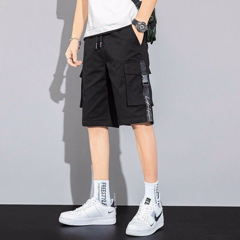 Quần Short Nam Kaki Túi Hộp 2 Chốt Co Giãn - Ausa House - Ảnh 2