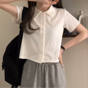 Áo Polo Nữ Cộc Tay Khuy Cài Trơn 4 Màu Kiểu Dáng Đẹp, Hợp Thời Trang P001 – Chốt Đi Store