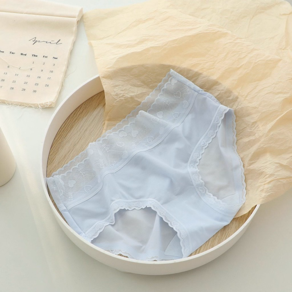 Set 5 Quần Lót Lụa Lạnh Cạp Cao Kháng Khuẩn Tim Không Lộ Viền Cao Cấp - Giao Màu Ngẫu Nhiên - Vanass - Ảnh 6