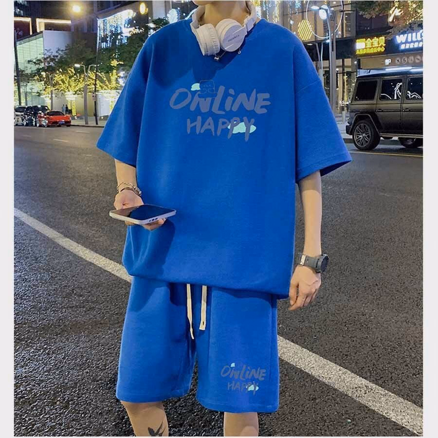 Đồ Bộ Thể Thao Nam Nữ Unisex Online Happy - Ausa House - Ảnh 3