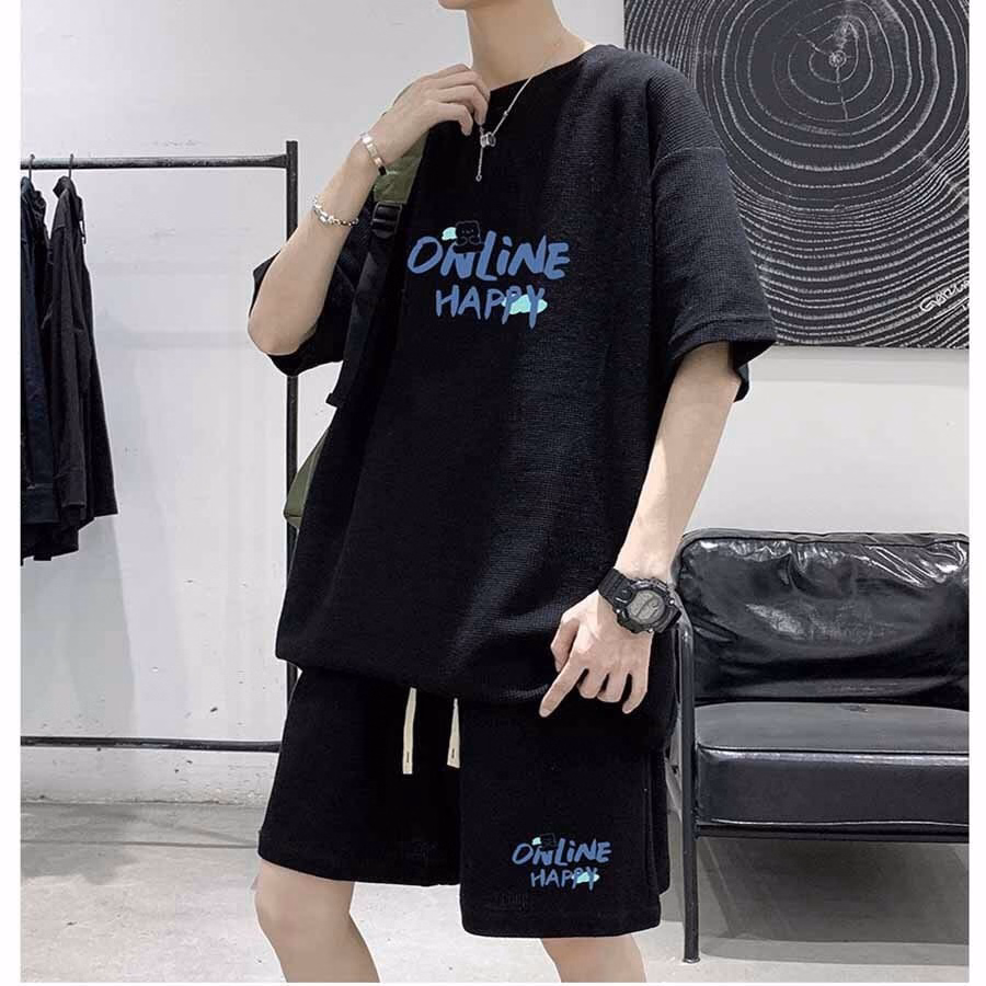 Đồ Bộ Thể Thao Nam Nữ Unisex Online Happy - Ausa House - Ảnh 9