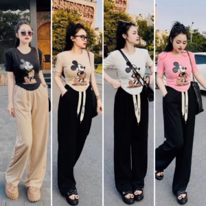 Set Bộ Thun Len Tăm In Hình Mickey Dd039 - Nana House