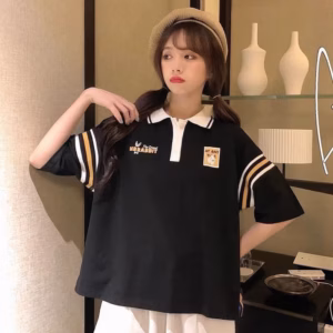 Áo Polo Nam Nữ Dáng Rộng In Thỏ Rabbit Ngắn Tay 2 Màu Kiểu Dáng Đẹp, Hợp Thời Trang P005 - Chốt Đi Store