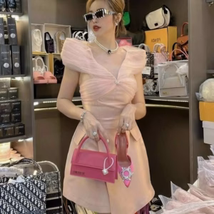 Đầm For Phối Lưới Có Mút Ngực V09 - Haka Mây