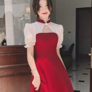 Đầm Phối Voan Tơ Đính Cườm Kèm Phụ Kiện Chất Umi Phối Voan Tơ V38 - Haka Mây