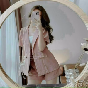 Set Vest Quần Đùi Cạp Cao 3 Món V58 - Cloudy Dress