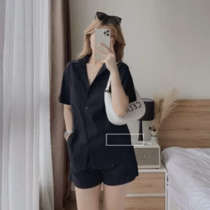 Set Bộ Đùi Cột Nơ Sau Lưng Dịu Dàng Chất Đũi Màu Trắng V70 - Cloudy Dress