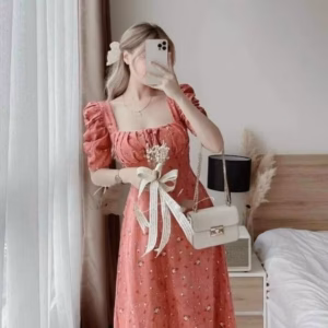 Đầm Hoa Nhí Cổ Chữ U Dáng Xòe V72 - Cloudy Dress