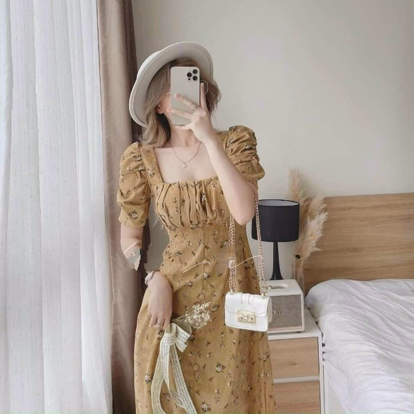Đầm Hoa Nhí Cổ Chữ U Dáng Xòe V72 - Cloudy Dress - Ảnh 2
