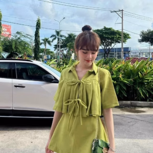 Set Váy Cột Dây Dịu Dàng V133 - Cloudy Dress