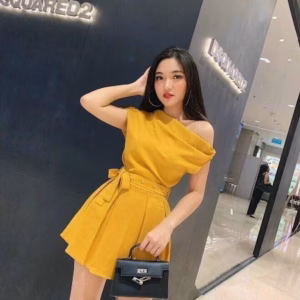 Đầm Lệch Vai Đính Cườm Sang Chảnh V136 - Cloudy Dress