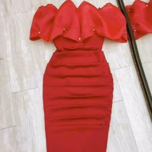 Đầm Phối Voan Xếp Ly Có Mut Cườm Ôm Body Tôn Dáng V140 - Cloudy Dress