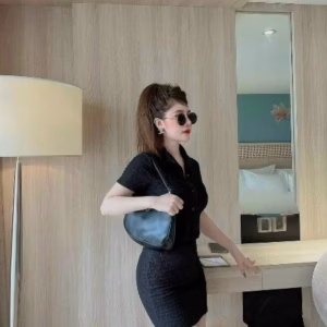 Set Chân Váy ( Có Lót ) Ôm Body Tay Ngắn V148 - Cloudy Dress