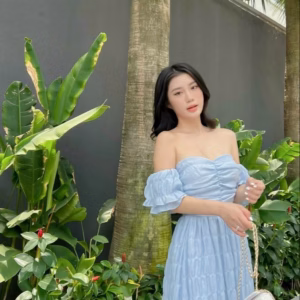 Đầm Maxi Trễ Vai Chạy Mocking ( Có Mút, Có Lót ) V177 - Cloudy Dress