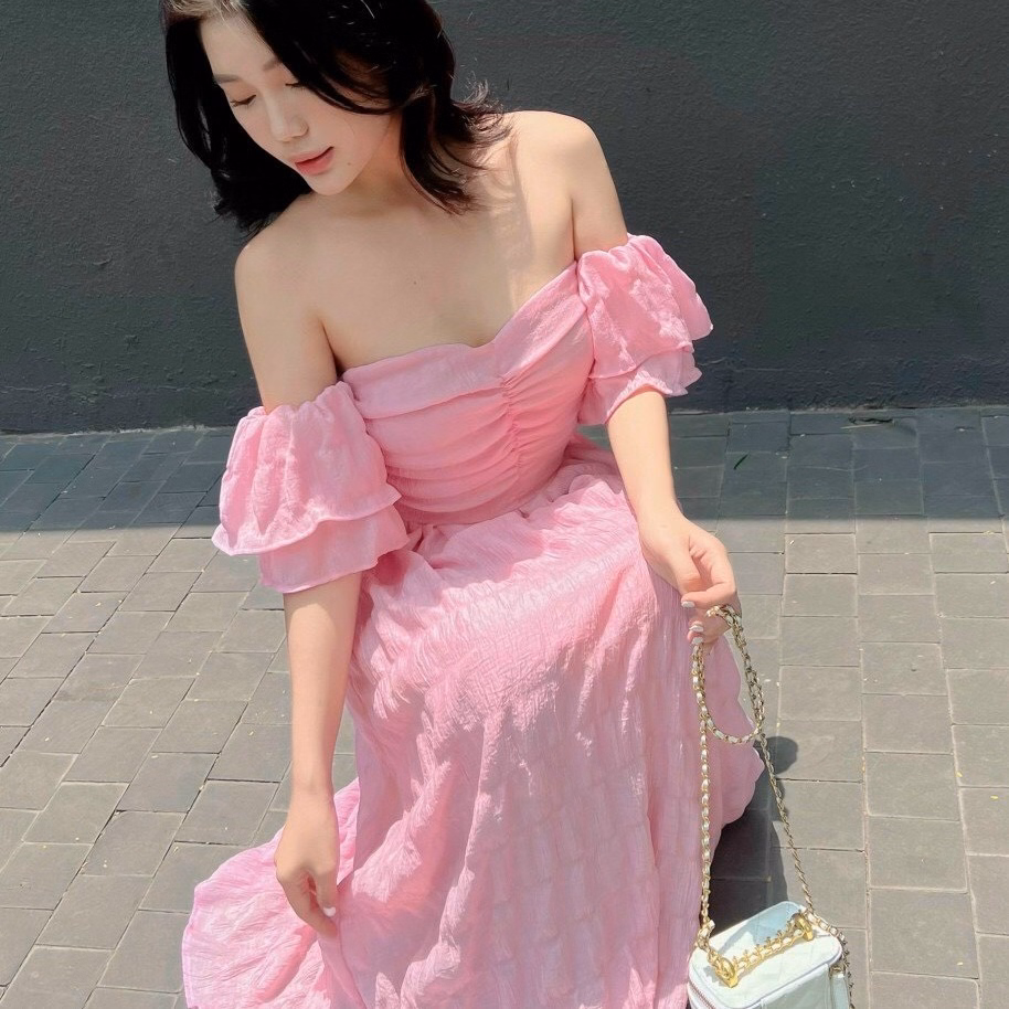 Đầm Maxi Trễ Vai Chạy Mocking ( Có Mút, Có Lót ) V177 - Cloudy Dress - Ảnh 3