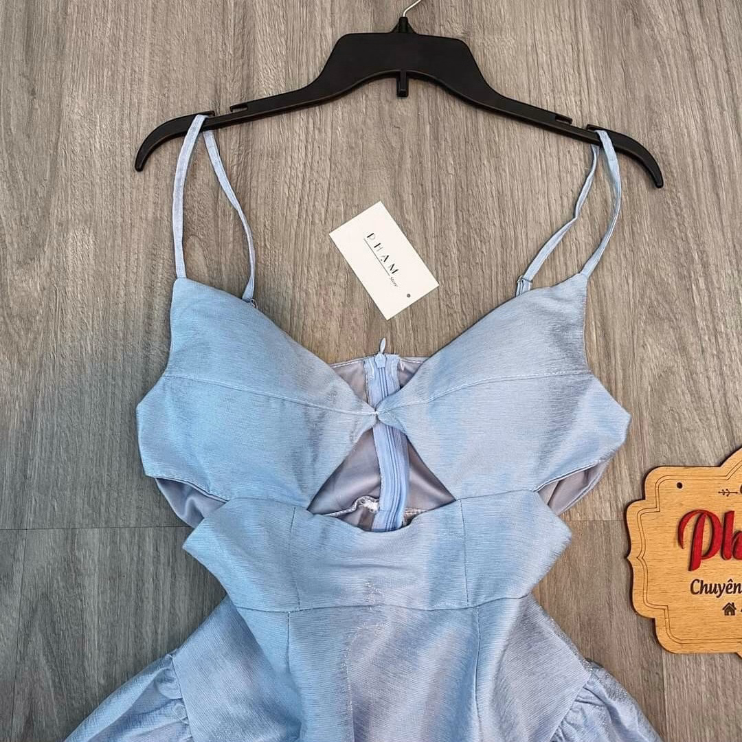Đầm Hai Dây Khoét Eo Rộng Dáng Dài V188 - Cloudy Dress - Ảnh 5