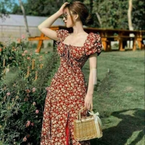 Váy Tay Bồng Hoa Nhí Tiểu Thư Sang Chảnh V217 - Cloudy Dress