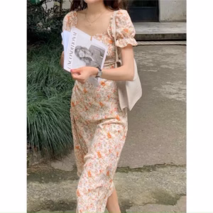 Đầm Kate Lụa Hoa Nhí Dáng Dài Sang Chảnh V237 - Cloudy Dress