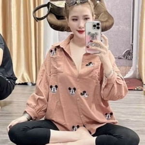 Set Bộ Dài Mikey Sơ Mi Dễ Thương V242 - Cloudy Dress