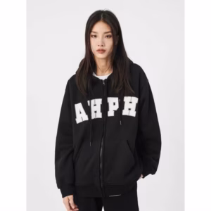 Áo Khoác Nỉ Hoodie Zip Thêu Ahph Form Rộng Thời Trang Sht54 - Minh Hà House