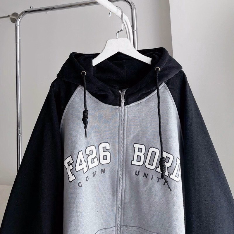Áo Khoác Nỉ Hoodie Zip In Chữ F426 Bord Thời Trang Sht58 - Minh Hà House - Ảnh 5