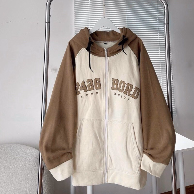 Áo Khoác Nỉ Hoodie Zip In Chữ F426 Bord Thời Trang Sht58 - Minh Hà House - Ảnh 2