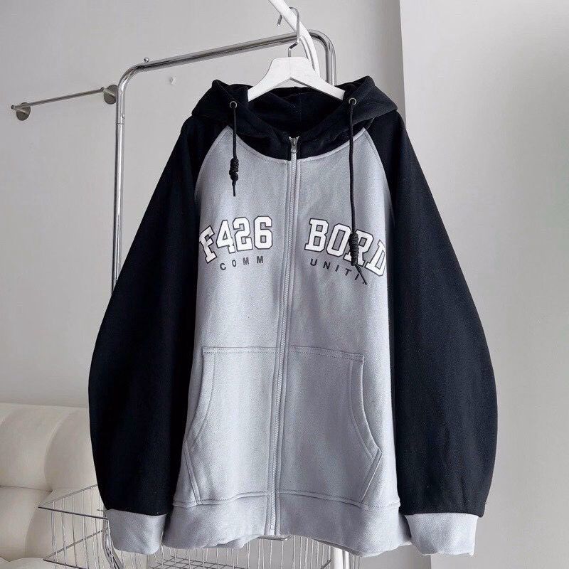 Áo Khoác Nỉ Hoodie Zip In Chữ F426 Bord Thời Trang Sht58 - Minh Hà House