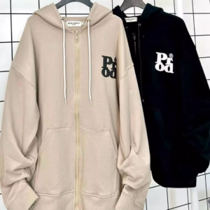 Áo Khoác Nỉ Hoodie Zip In Chữ Nổi Form Rộng Thời Trang Sht60 - Minh Hà House