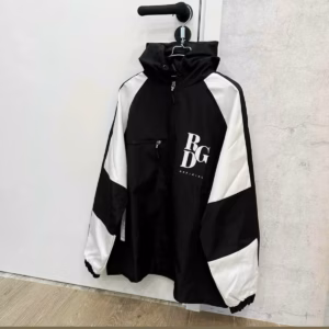 Áo Khoác Dù Rgd Form Rộng Unisex 2 Lớp Phối Màu Phong Cách Sht67 Màu Đen - Minh Hà House