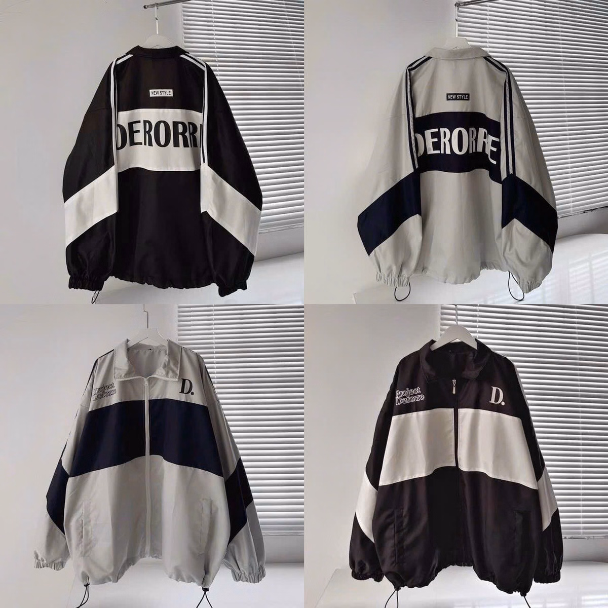 Áo Khoác Dù Nam Nữ Aoa Derorre From Rộng Phối Màu Phong Cách Sht69 - Minh Hà House - Ảnh 3