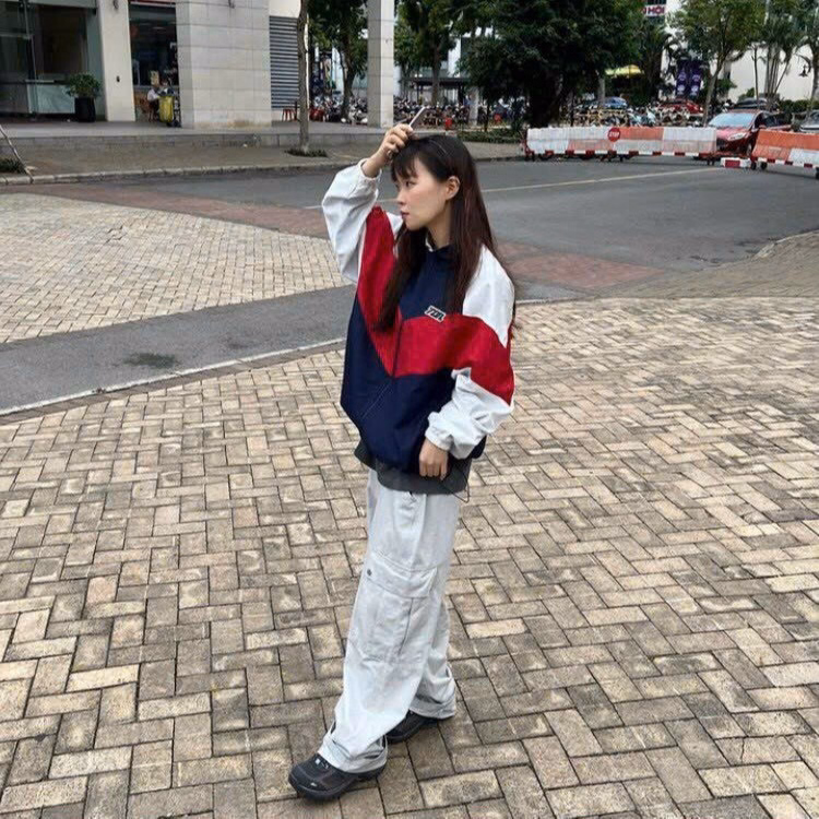 Áo Khoác Dù Nam Nữ In Chữ 7Zia Form Rộng Phối Màu Thời Trang Sht70 - Minh Hà House - Ảnh 3