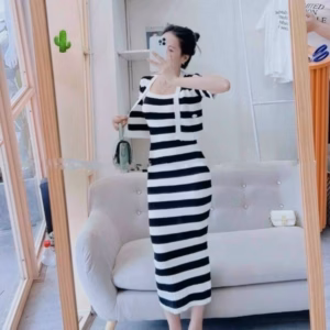 Đầm Nữ 2 Dây Ôm Body Kèm Áo Khoác Chất Thun M834 - Lisa