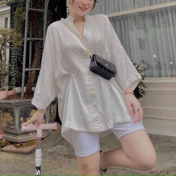 Set Bộ Sơ Mi Lụa Cá Tính V249 - Cloudy Dress - Ảnh 4