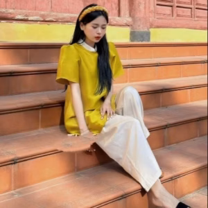 Set Áo Tapda Bóng Quần Lụa Dáng Xòe Sang Chảnh V257 - Cloudy Dress