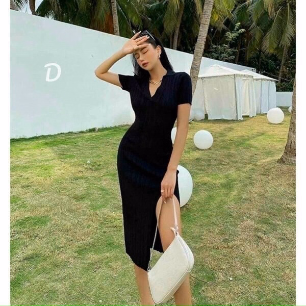 Đầm Thun Ôm Body Tôn Dáng V264 - Cloudy Dress - Ảnh 4