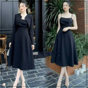 Đầm Umi Kèm Khoác Tôn Dáng Sang Chảnh V280 - Cloudy Dress