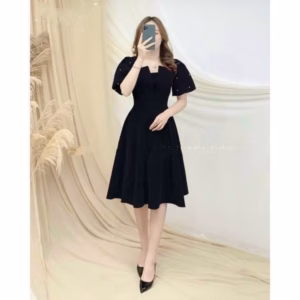 Đầm Umi Đính Hạt Cườm Dáng Xòe Thanh Lịch V294 - Cloudy Dress