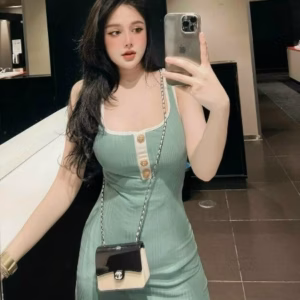 Đầm Nữ Ôm Body 2 Dây Dáng Dài M796 - Aine