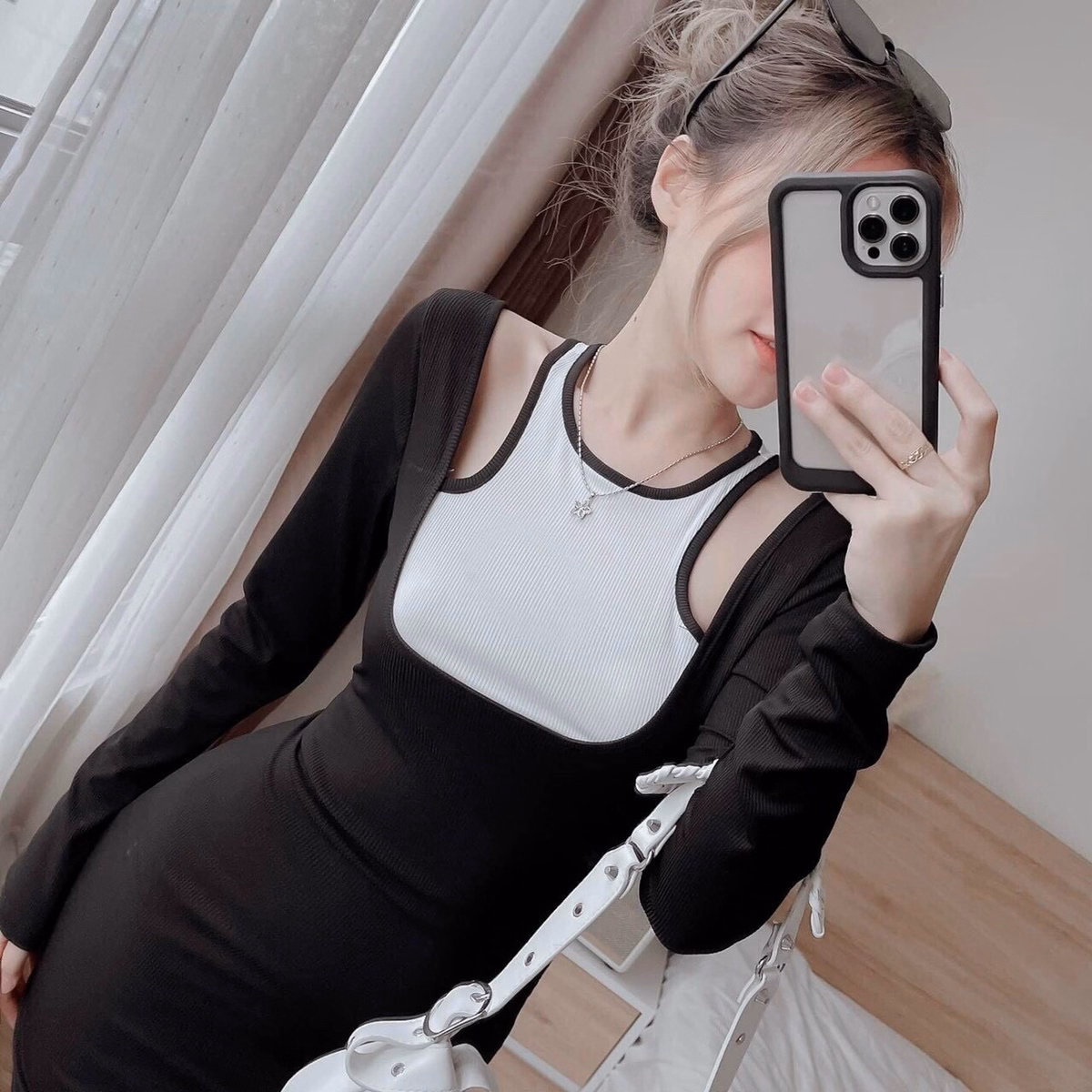 Đầm Thun Gân Ôm Body Sexy Sang Chảnh V282 - Cloudy Dress - Ảnh 3