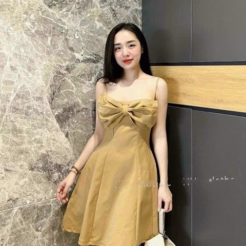 Đầm Tapda Có Nơ Trước Dáng Chữ A Tiểu Thư V298 - Cloudy Dress
