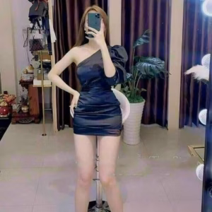 Đầm 1 Tay Phồng Ôm Eo Tôn Dáng V320 - Cloudy Dress